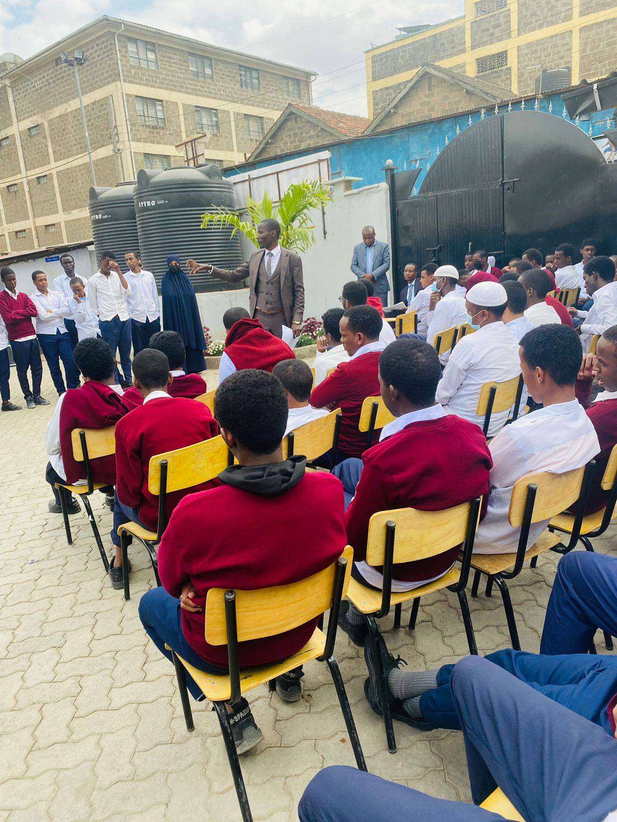 Arizona High School faculty and leadership at the school grounds, Eastleigh, Nairobi